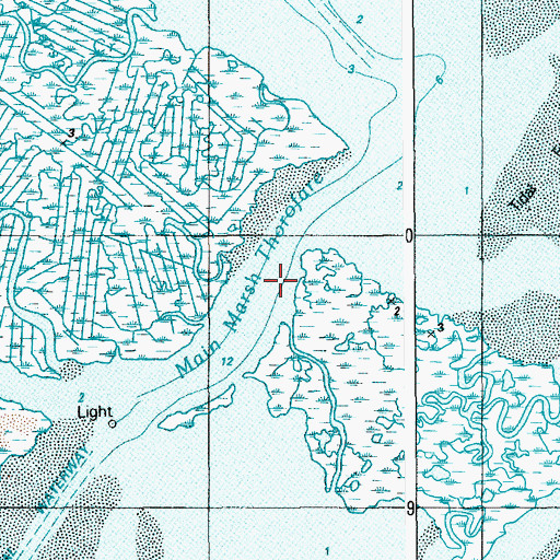 Topographic Map of Main Marsh Thorofare, NJ