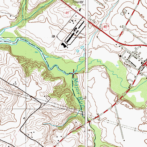 Topographic Map of Major Run, NJ