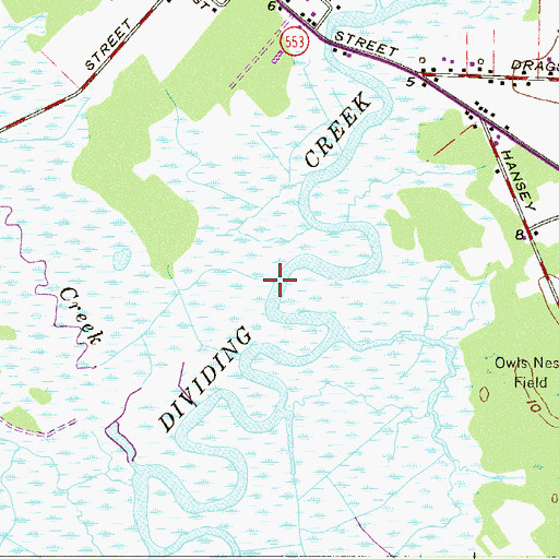 Topographic Map of Maple Creek, NJ