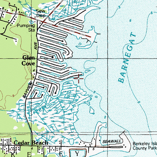 Topographic Map of Maple Creek, NJ