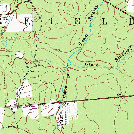 Topographic Map of Maple Hollow Branch, NJ