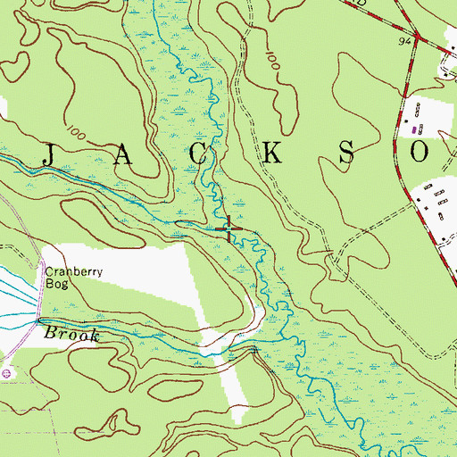Topographic Map of Maple Root Branch, NJ