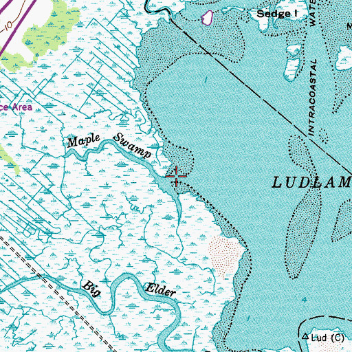 Topographic Map of Maple Swamp, NJ
