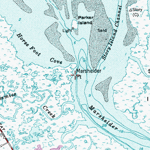 Topographic Map of Marshelder Point, NJ