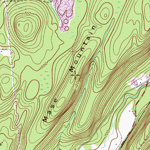 Topographic Map of Mase Mountain, NJ