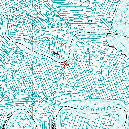 Topographic Map of Masons Creek, NJ