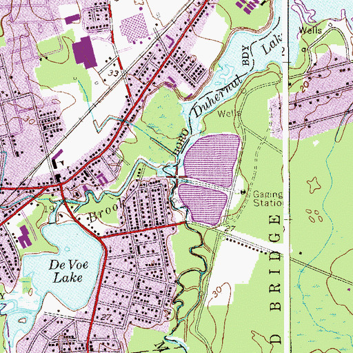 Topographic Map of Matchaponix Brook, NJ