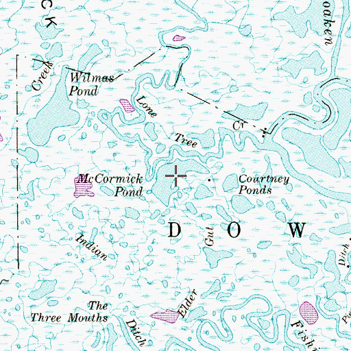 Topographic Map of McCormick Pond, NJ