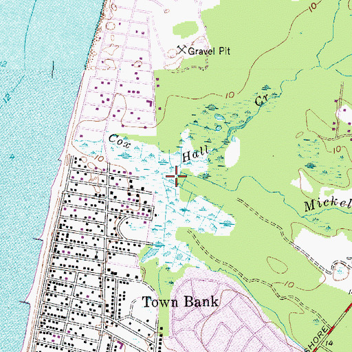 Topographic Map of Mickels Run, NJ