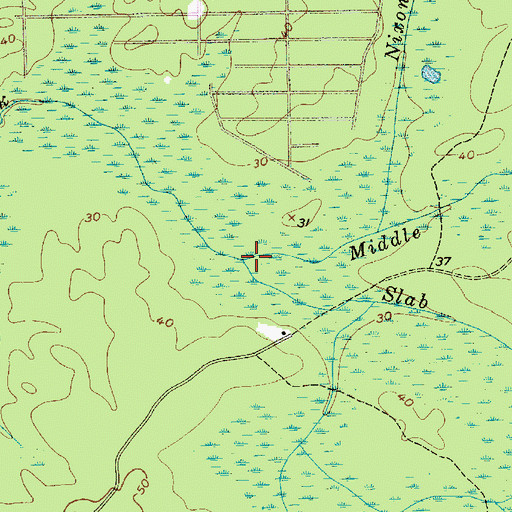 Topographic Map of Middle Branch Muskee Creek, NJ