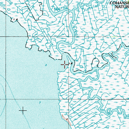 Topographic Map of Middle Marsh Creek, NJ