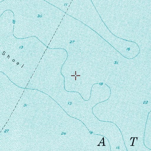 Topographic Map of Middle Shoal, NJ