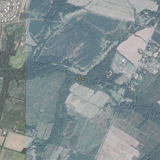 Aerial/Satellite Image of Middlebush Brook, NJ