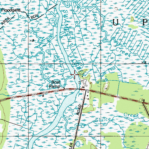 Topographic Map of Mill Creek, NJ