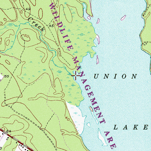 Topographic Map of Mill Creek, NJ