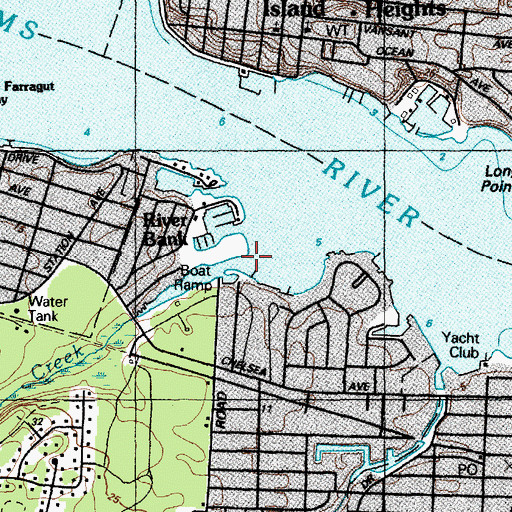 Topographic Map of Mill Creek, NJ