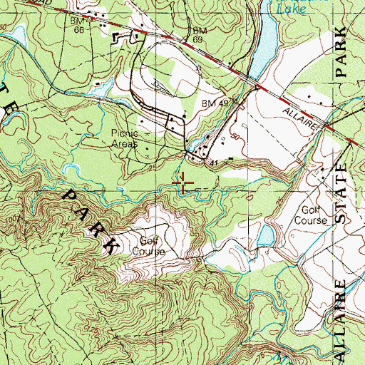 Topographic Map of Mill Run, NJ