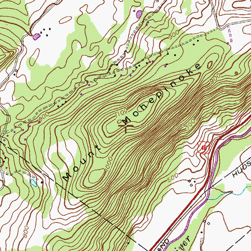 Topographic Map of Mount Mohepinoke, NJ