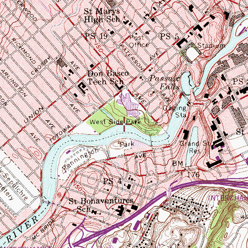 Topographic Map of Molly Ann Brook, NJ