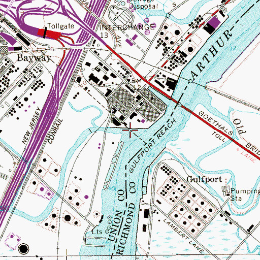 Topographic Map of Morses Creek, NJ