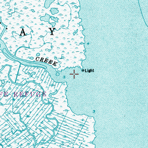 Topographic Map of Mott Creek, NJ