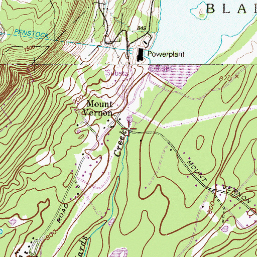 Topographic Map of Mount Vernon, NJ