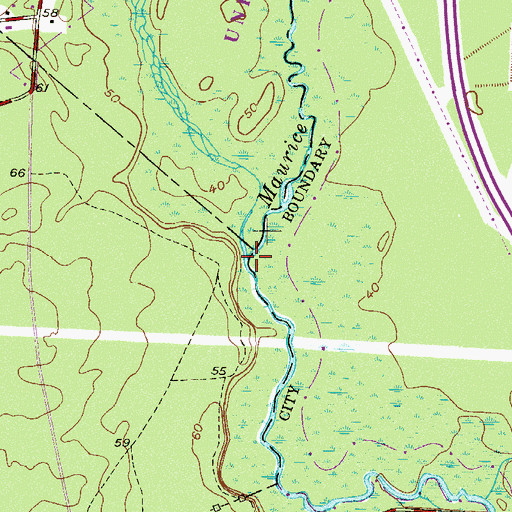 Topographic Map of Muddy Run, NJ
