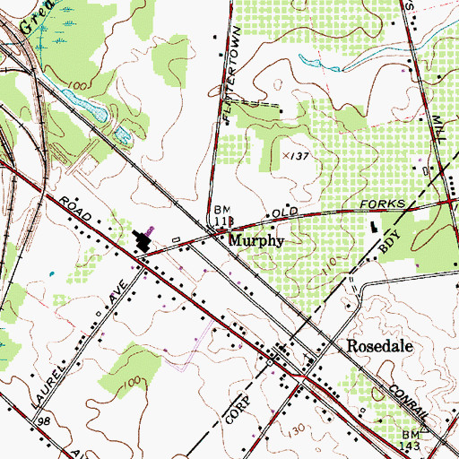 Topographic Map of Murphy, NJ