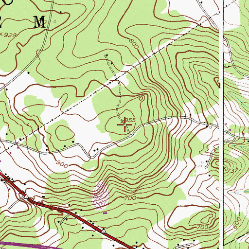 Topographic Map of Musconetcong Mountain, NJ