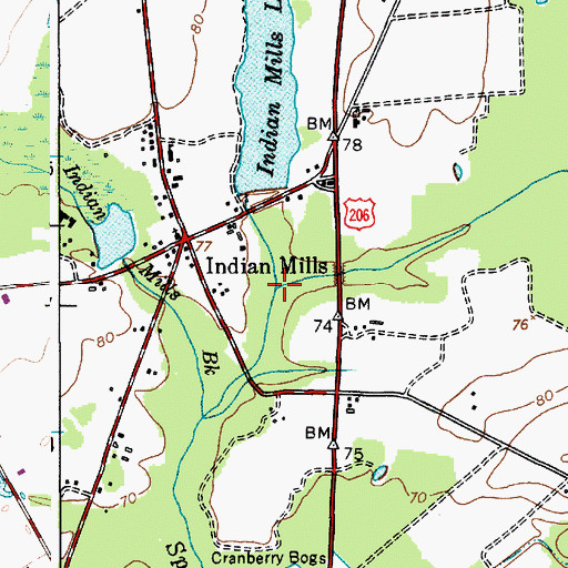 Topographic Map of Muskingum Brook, NJ