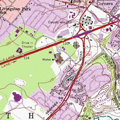 Topographic Map of National Headquarters Boy Scouts of America, NJ