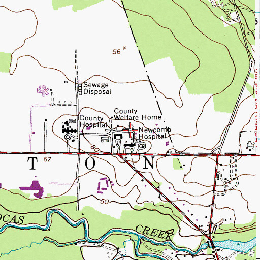 Topographic Map of Buttonwood Hospital of Burlington County, NJ