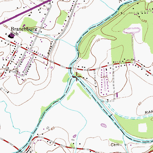 Topographic Map of North Branch Raritan River, NJ