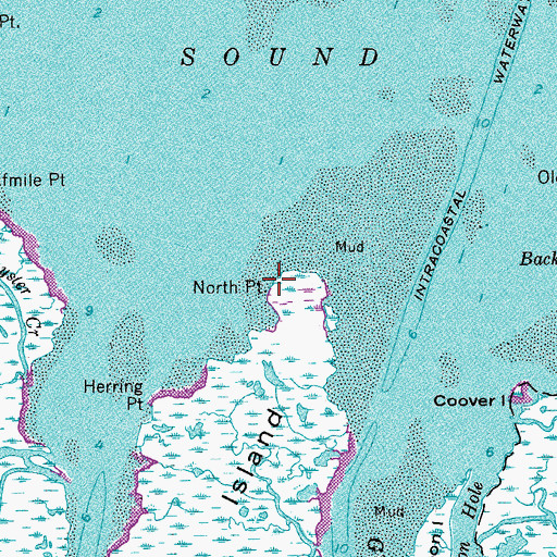 Topographic Map of North Point, NJ