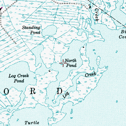 Topographic Map of North Pond, NJ