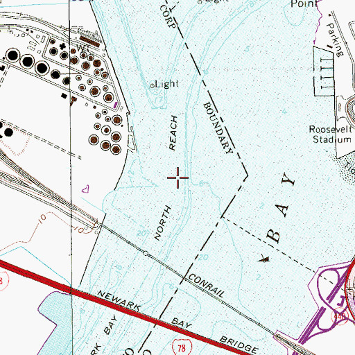 Topographic Map of North Reach, NJ