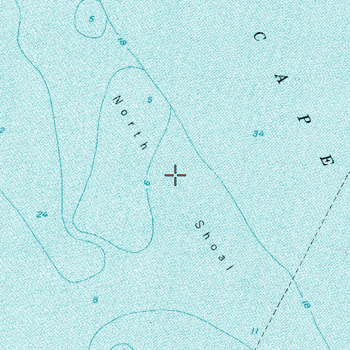 Topographic Map of North Shoal, NJ