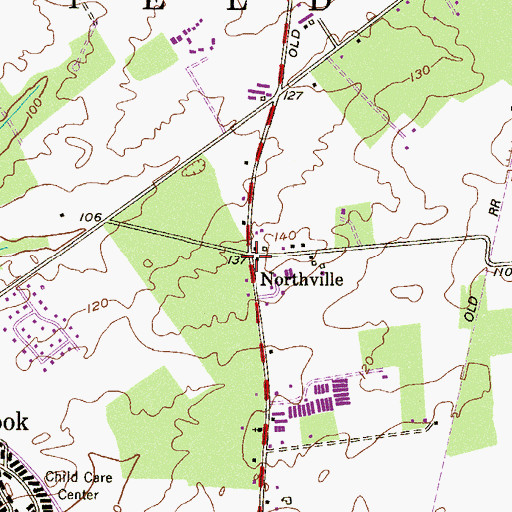 Topographic Map of Northville, NJ
