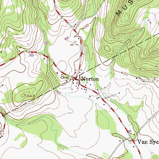 Topographic Map of Norton, NJ