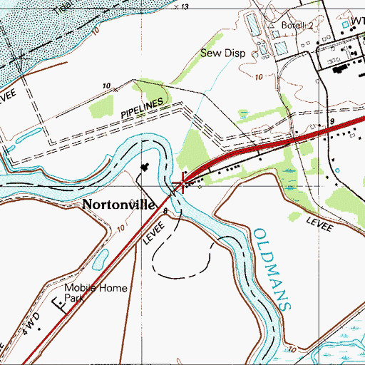 Topographic Map of Nortonville, NJ