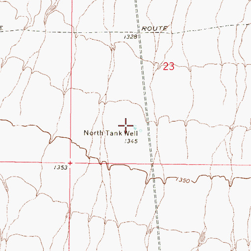 Topographic Map of North Tank Well, AZ