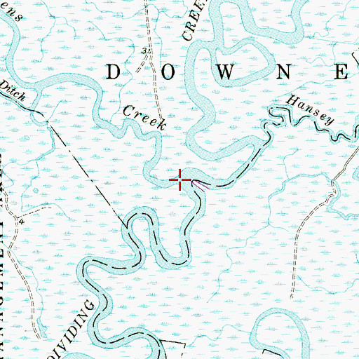 Topographic Map of Ogdens Creek, NJ