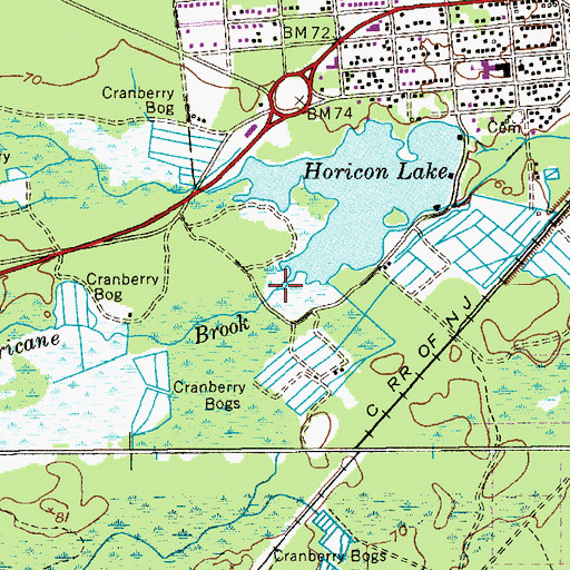 Topographic Map of Old Hurricane Brook, NJ