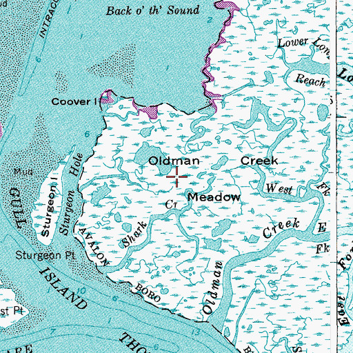 Topographic Map of Oldman Creek Meadow, NJ