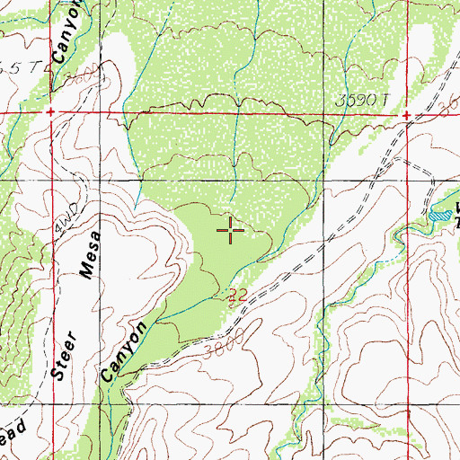 Topographic Map of North Taylor Canyon, AZ