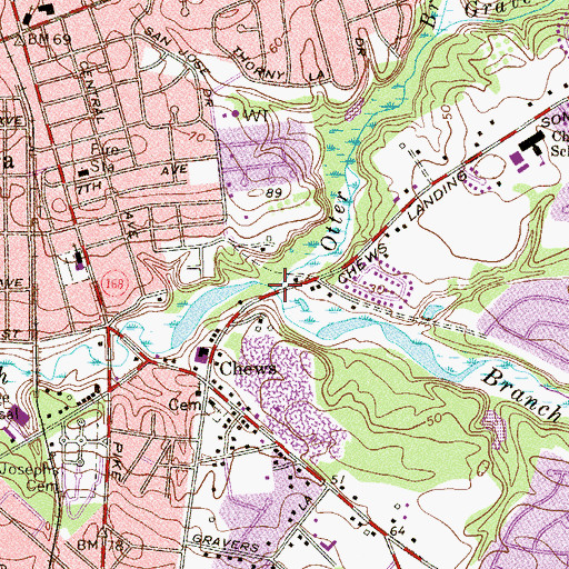Topographic Map of Otter Brook, NJ