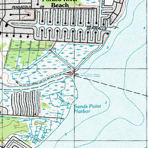 Topographic Map of Oyster Creek, NJ