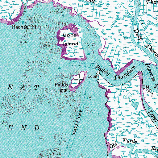 Topographic Map of Paddy Bar, NJ