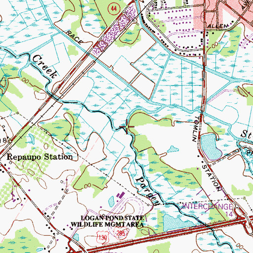Topographic Map of Pargey Creek, NJ