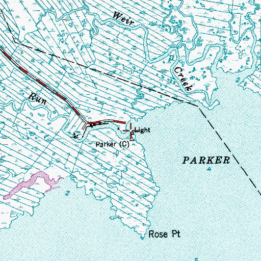 Topographic Map of Parker Run, NJ